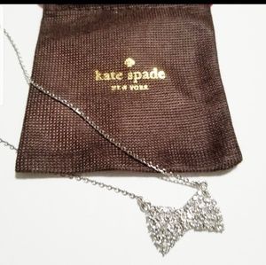 .Kate Spade Sparkling Mini Bow Necklace 18"